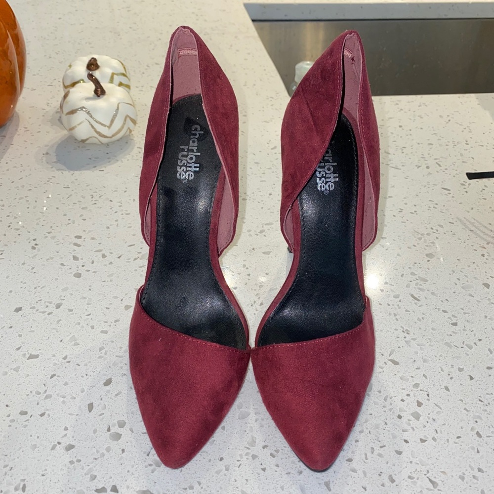 Charlotte Russe Maroon Heels